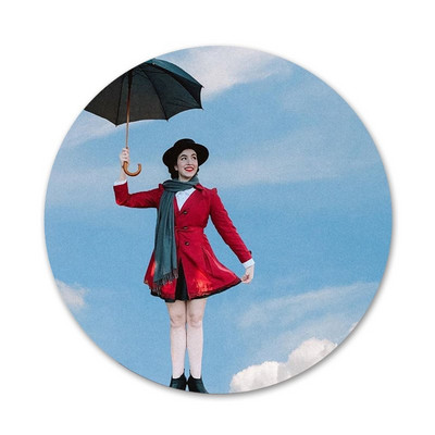 58 mm Mary Poppins ženklelis Sagės Smeigtukai Drabužių priedai Kuprinės dekoravimo dovana