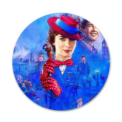 58 mm Mary Poppins ženklelis Sagės Smeigtukai Drabužių priedai Kuprinės dekoravimo dovana