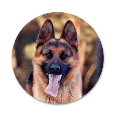 58 mm šaunus vokiečių aviganio šuo Piktogramos Smeigtukai Ženkliuko apdaila Sagės Metaliniai ženkleliai drabužiams Kuprinės puošimas