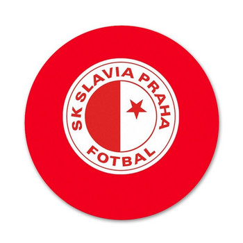 Sk Slavia Praha Τσεχική Δημοκρατία Αξεσουάρ καρφίτσας καρφίτσας για ρούχα Δώρο διακόσμησης για σακίδιο πλάτης