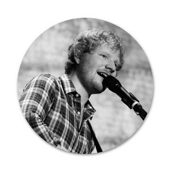 Singer Star Ed Sheeran Icons Pins Διακοσμητικό σήμα Καρφίτσες Μεταλλικές κονκάρδες για ρούχα Διακόσμηση σακιδίου πλάτης 58mm