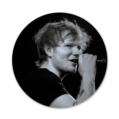 Singer Star Ed Sheeran Icons Pins Διακοσμητικό σήμα Καρφίτσες Μεταλλικές κονκάρδες για ρούχα Διακόσμηση σακιδίου πλάτης 58mm