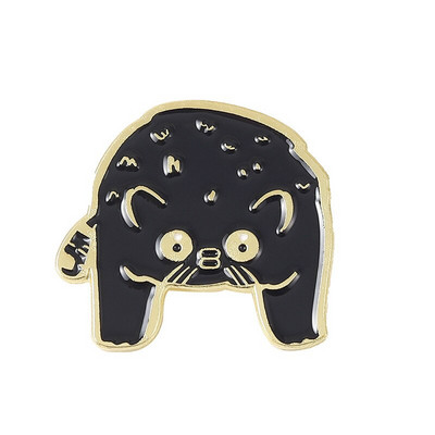 Μαύρο και άσπρο Bear Χαριτωμένο καρφίτσες Manga Badge Χριστουγεννιάτικο ντεκόρ καρφίτσα σμάλτο Kawaii για τσάντα καρφίτσες πέτο πόρπη Cool κοσμήματα