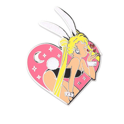 DB618 Anime White Dragon Μεταλλικές καρφίτσες καρφίτσας με τζιν καρφίτσα τζιν μπουφάν Κοσμήματα Kawaii Διακόσμηση κοριτσιών Σήμα για καρφίτσες με ρεβέρ ρούχων