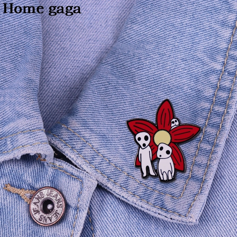 DB618 Anime White Dragon Μεταλλικές καρφίτσες καρφίτσας με τζιν καρφίτσα τζιν μπουφάν Κοσμήματα Kawaii Διακόσμηση κοριτσιών Σήμα για καρφίτσες με ρεβέρ ρούχων