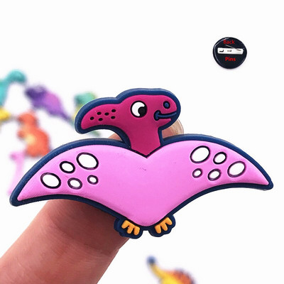 12 ΤΕΜ/Σετ New Arrival Cartoon Animal Καρφίτσες Καρφίτσες PVC Σήματα Δεινοσαύρων για Παιδικά Δώρα Δώρα σε σακίδιο πλάτης καπέλο ρούχων