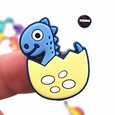 12 ΤΕΜ/Σετ New Arrival Cartoon Animal Καρφίτσες Καρφίτσες PVC Σήματα Δεινοσαύρων για Παιδικά Δώρα Δώρα σε σακίδιο πλάτης καπέλο ρούχων