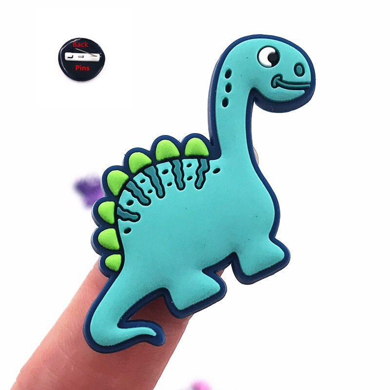 12 ΤΕΜ/Σετ New Arrival Cartoon Animal Καρφίτσες Καρφίτσες PVC Σήματα Δεινοσαύρων για Παιδικά Δώρα Δώρα σε σακίδιο πλάτης καπέλο ρούχων