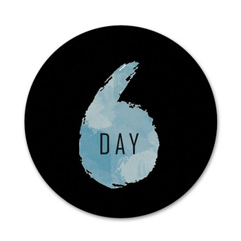 58 χιλιοστά day6 kpop logo Εικονίδια Καρφίτσες Διακοσμητικό σήμα Καρφίτσες Μεταλλικές κονκάρδες για ρούχα Διακόσμηση σακιδίου πλάτης