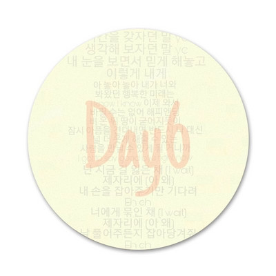 58mm day6 kpop logo Ikone Igle Dekoracija znački Broševi Metalne značke za odjeću Dekoracija ruksaka