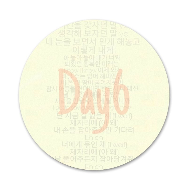 58mm day6 kpop logo Ikone Igle Dekoracija znački Broševi Metalne značke za odjeću Dekoracija ruksaka