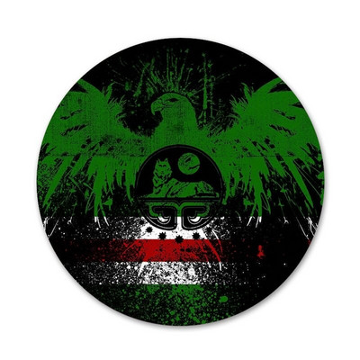 58 mm tšetšeeni hundi riigilipp ikoonid nööpnõelad märgi kaunistus prossid metallist märgid riiete jaoks seljakoti kaunistus