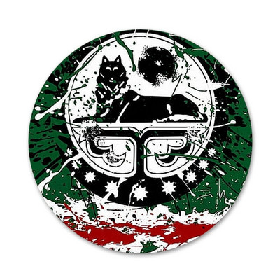 58 mm tšetšeeni hundi riigilipp ikoonid nööpnõelad märgi kaunistus prossid metallist märgid riiete jaoks seljakoti kaunistus