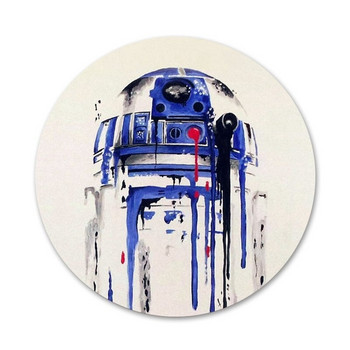 R2D2 Moon Icons Καρφίτσες Διακόσμηση σημάτων Καρφίτσες Μεταλλικά Σήματα για Ρούχα Διακόσμηση σακιδίου πλάτης