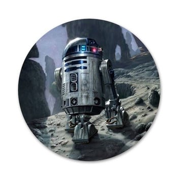 R2D2 Лунни икони Щифтове Декорация на значки Брошки Метални значки за дрехи Декорация на раница