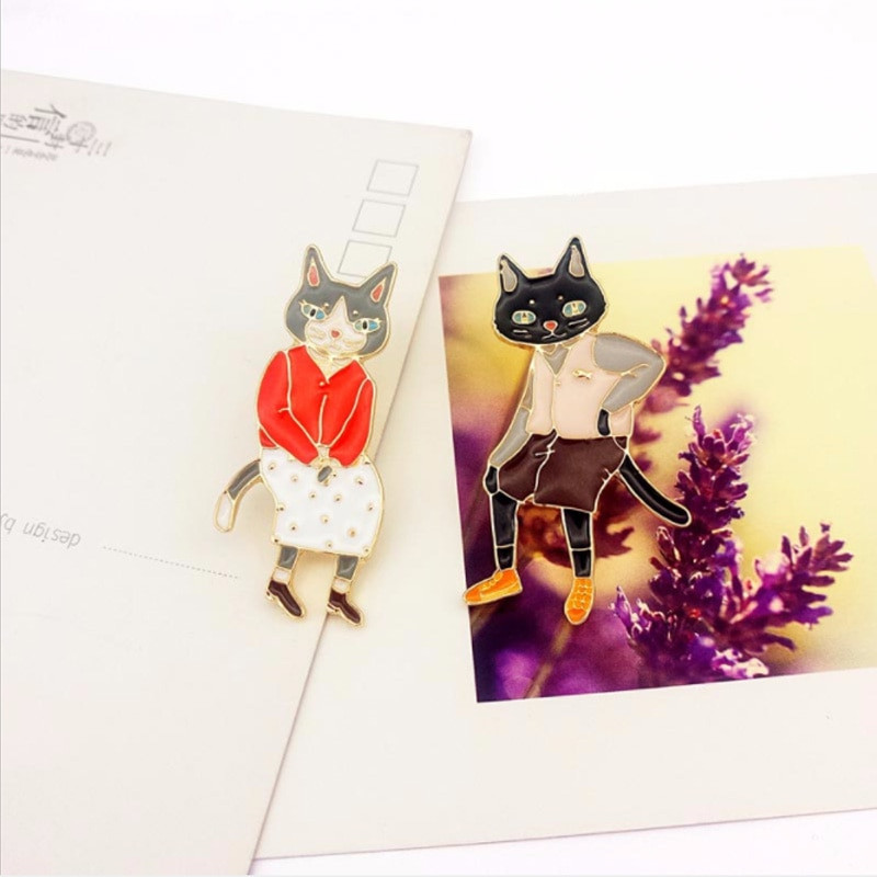 Broš Crtani Životinje Slatki Nakit Mačka Korzaž Traka za ruku Majica Torba Značka Značka Žene Djeca