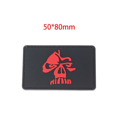 PVC kleebised Käepaela Taktika Big League Kicker Suurus Silmad Käpp Kummimärk Õues Moraal Sinine Armee Punane Sõjaväekoti kleebis