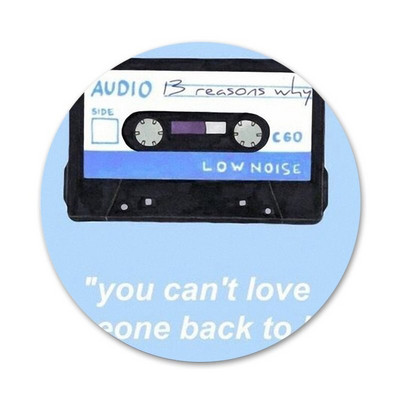 13 priežasčių, kodėl TV serialas Piktogramos Smeigtukai Ženkliuko puošimas Sagės Metaliniai Drabužių ženkleliai Kuprinės papuošimas 58 mm