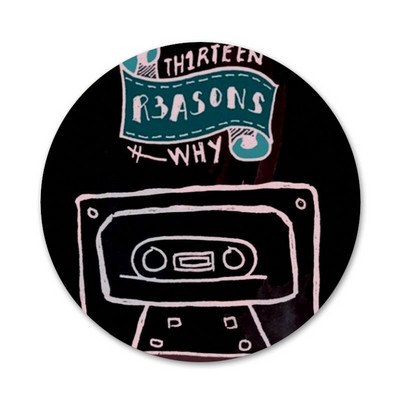 13 priežasčių, kodėl TV serialas Piktogramos Smeigtukai Ženkliuko puošimas Sagės Metaliniai Drabužių ženkleliai Kuprinės papuošimas 58 mm