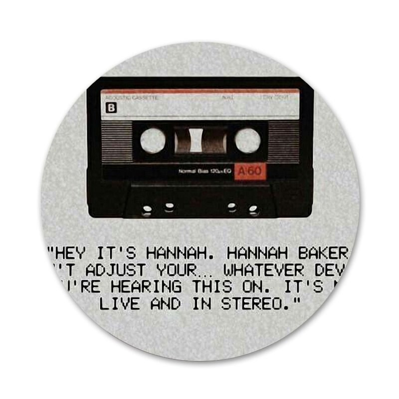 13 priežasčių, kodėl TV serialas Piktogramos Smeigtukai Ženkliuko puošimas Sagės Metaliniai Drabužių ženkleliai Kuprinės papuošimas 58 mm