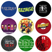 Bazinga The Big Bang Theory TV ženklelis Sagė Smeigtukai Priedai drabužiams Kuprinės dekoravimo dovana 58mm