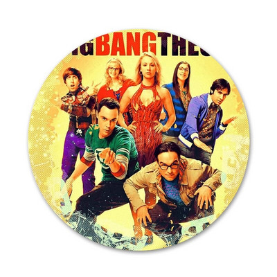 Bazinga The Big Bang Theory TV ženklelis Sagė Smeigtukai Priedai drabužiams Kuprinės dekoravimo dovana 58mm