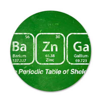 Bazinga The Big Bang Theory TV ženklelis Sagė Smeigtukai Priedai drabužiams Kuprinės dekoravimo dovana 58mm