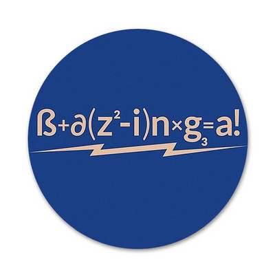 Bazinga The Big Bang Theory TV ženklelis Sagė Smeigtukai Priedai drabužiams Kuprinės dekoravimo dovana 58mm