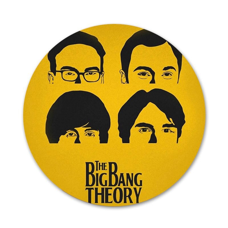 Bazinga The Big Bang Theory TV ženklelis Sagė Smeigtukai Priedai drabužiams Kuprinės dekoravimo dovana 58mm