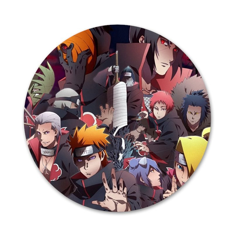 Akatsuki Pain Itachi prossnõel Cosplay märk Aksessuaarid riiete jaoks seljakoti kaunistus kingitus