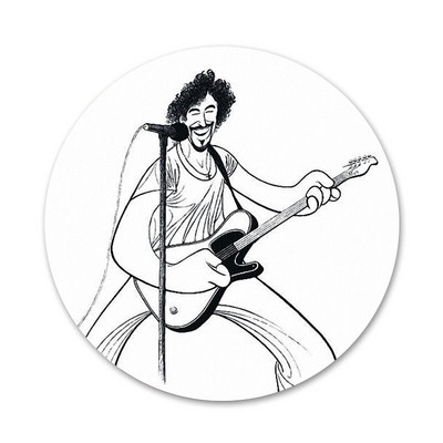 58 χιλιοστά Bruce Springsteen Thunder Road Badge καρφίτσα καρφίτσα Αξεσουάρ για ρούχα Δώρο διακόσμηση σακιδίου πλάτης