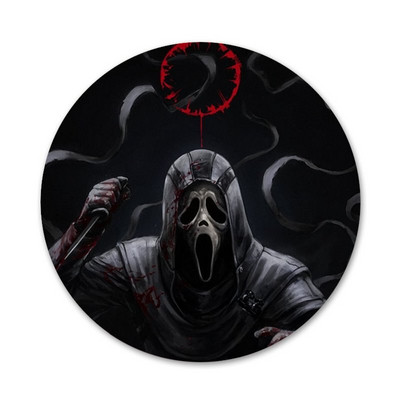 58 mm Ghostface Scream Icons Igle Dekoracija znački Broševi Metalne značke za odjeću Dekoracija ruksaka