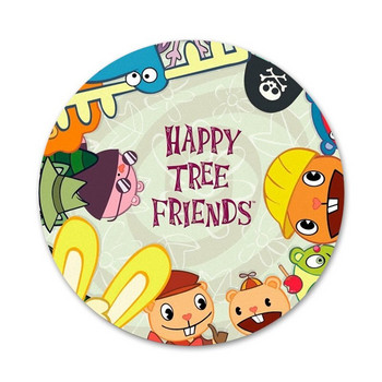 Happy Tree Friends Καρφίτσα καρφίτσα Cosplay Badge Αξεσουάρ για ρούχα Δώρο Δώρο πλάτης 58mm