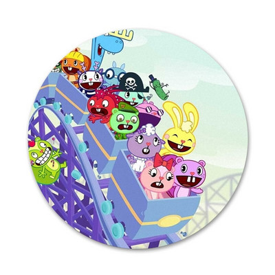 Happy Tree Friends broš igla Cosplay značka Dodaci za odjeću Ruksak Dekoracija Poklon 58 mm