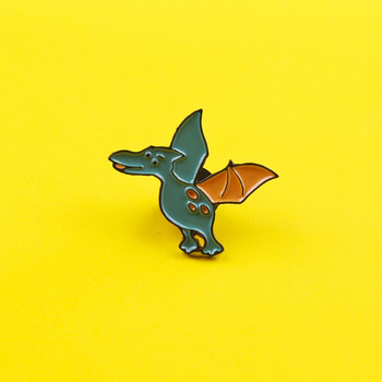 Cute DinosaurBadges Emal Pin Cartoon Προσαρμοσμένες αστείες καρφίτσες ζώων Τσάντα με καρφίτσα πέτο Φυτό κοσμήματα Δώρο για παιδιά