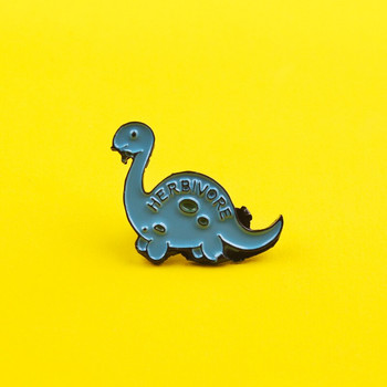 Cute DinosaurBadges Emal Pin Cartoon Προσαρμοσμένες αστείες καρφίτσες ζώων Τσάντα με καρφίτσα πέτο Φυτό κοσμήματα Δώρο για παιδιά