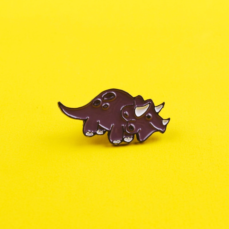 Slatki dinosaurusi, emajlirana igla, crtić, prilagođeni smiješni broševi sa životinjama, torba, igla za rever, značka, biljni nakit, poklon za djecu