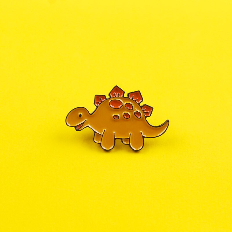 Slatki dinosaurusi, emajlirana igla, crtić, prilagođeni smiješni broševi sa životinjama, torba, igla za rever, značka, biljni nakit, poklon za djecu