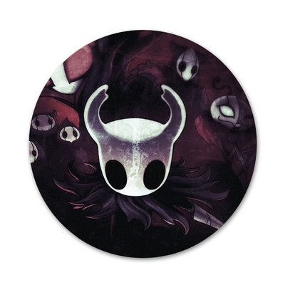 Hot Hollow Knight Black Icons Pins Dekoracija znački Broševi Metalni bedževi za odjeću Dekoracija ruksaka 58 mm