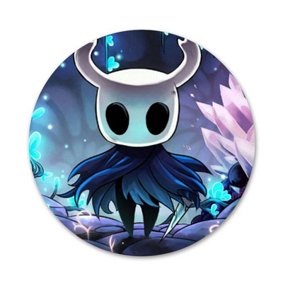 Hot Hollow Knight Black Icons Pins Dekoracija znački Broševi Metalni bedževi za odjeću Dekoracija ruksaka 58 mm