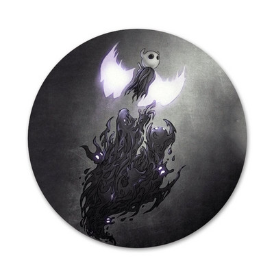 Hot Hollow Knight Black Icons Pins Dekoracija znački Broševi Metalni bedževi za odjeću Dekoracija ruksaka 58 mm