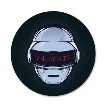 58mm Daft Punk Ειδική Προσφορά Κατακόρυφα εικονίδια Καρφίτσες Διακοσμητικό σήμα Καρφίτσες Μεταλλικές κονκάρδες για ρούχα Διακόσμηση σακιδίου πλάτης