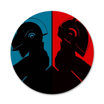 58 мм Daft Punk Специална оферта Вертикални икони Игли Декорация на значки Брошки Метални значки за дрехи Декорация на раница