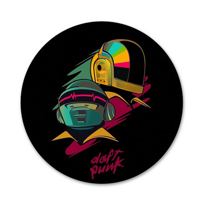 58 mm Daft Punk eripakkumine vertikaalsed ikoonid nööpnõelad märgi kaunistus prossid metallist märgid riiete jaoks seljakoti kaunistus