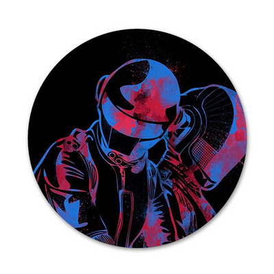 58 mm Daft Punk eripakkumine vertikaalsed ikoonid nööpnõelad märgi kaunistus prossid metallist märgid riiete jaoks seljakoti kaunistus