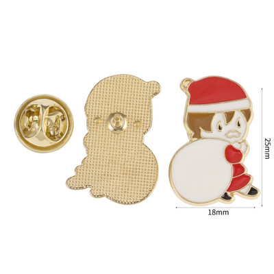 Χριστουγεννιάτικο σμάλτο καρφίτσα Άγιος Βασίλης Καμπάνες Άλκες Χιονάνθρωπος Χριστουγεννιάτικο δέντρο Μεταλλικές καρφίτσες Σήματα για γυναίκες Άνδρες Παιδικά δώρα Χριστουγεννιάτικο πάρτι