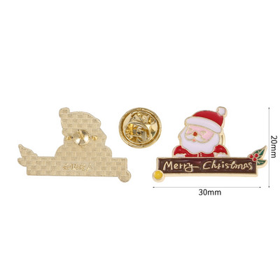 Χριστουγεννιάτικο σμάλτο καρφίτσα Άγιος Βασίλης Καμπάνες Άλκες Χιονάνθρωπος Χριστουγεννιάτικο δέντρο Μεταλλικές καρφίτσες Σήματα για γυναίκες Άνδρες Παιδικά δώρα Χριστουγεννιάτικο πάρτι