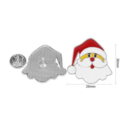 Χριστουγεννιάτικο σμάλτο καρφίτσα Άγιος Βασίλης Καμπάνες Άλκες Χιονάνθρωπος Χριστουγεννιάτικο δέντρο Μεταλλικές καρφίτσες Σήματα για γυναίκες Άνδρες Παιδικά δώρα Χριστουγεννιάτικο πάρτι