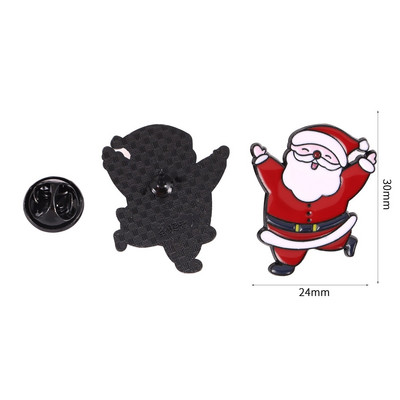 Χριστουγεννιάτικο σμάλτο καρφίτσα Άγιος Βασίλης Καμπάνες Άλκες Χιονάνθρωπος Χριστουγεννιάτικο δέντρο Μεταλλικές καρφίτσες Σήματα για γυναίκες Άνδρες Παιδικά δώρα Χριστουγεννιάτικο πάρτι