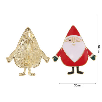 Χριστουγεννιάτικο σμάλτο καρφίτσα Άγιος Βασίλης Καμπάνες Άλκες Χιονάνθρωπος Χριστουγεννιάτικο δέντρο Μεταλλικές καρφίτσες Σήματα για γυναίκες Άνδρες Παιδικά δώρα Χριστουγεννιάτικο πάρτι